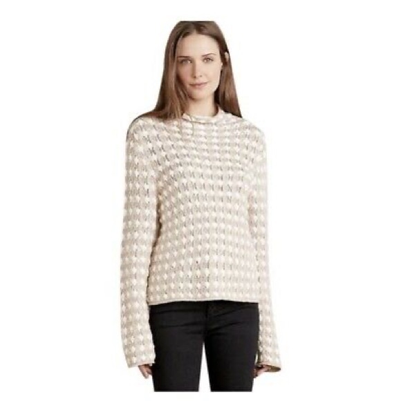 ANTHROPOLOGIE SLEEPING ON SNOW MOCK NEVK POPCORN SWEATER - Picture 1 of 8